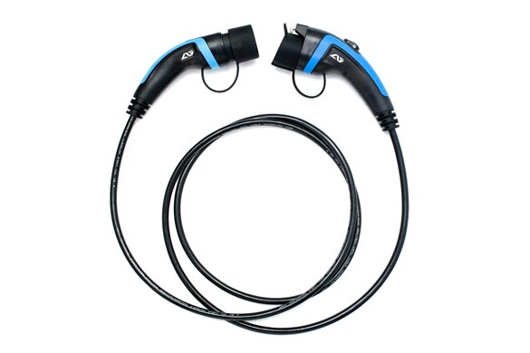 Type 2 to Type 1 EV Charging Cable Mode 3